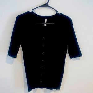 Black Cardigan Top